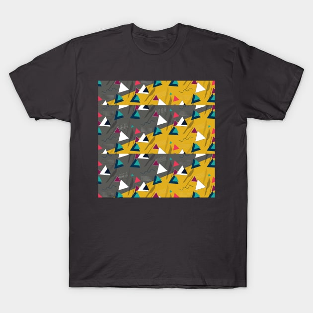 Geometric Memphis #3 - Repeat Pattern Art Decor Design T-Shirt by DankFutura